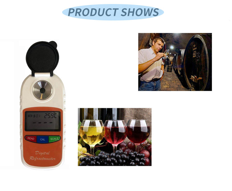 Wine Series Brix 0.0―50.0% Digital Refractometer